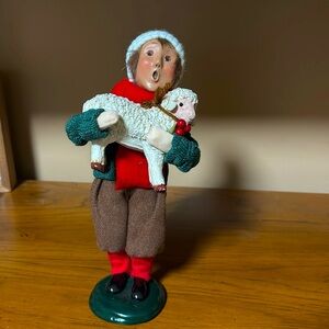 Byers’ Choice Ltd. The Carolers figure, boy with lamb 1998